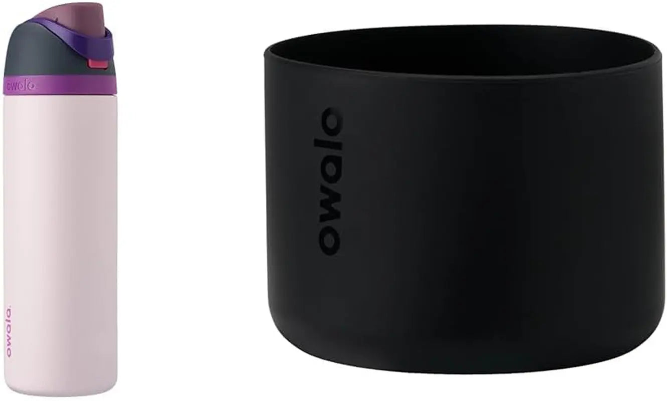 Freesip 24-Ounce Insulated Water Bottle with Straw - BPA-Free, Ideal for Sports and Travel, Dark Color-Allen Cozy Haven Store