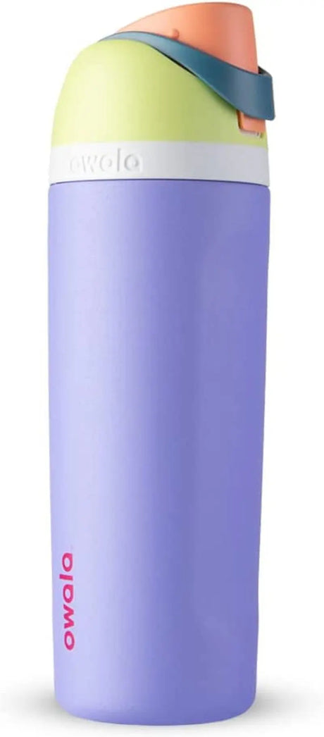 Freesip 24-Ounce Insulated Water Bottle with Straw - BPA-Free, Ideal for Sports and Travel, Dark Color-Allen Cozy Haven Store