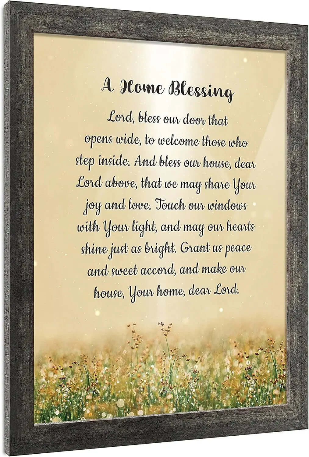 "God Bless This Home: Elegant Home Blessing Sign and Décor, Model 2195BW"-Allen Cozy Haven Store