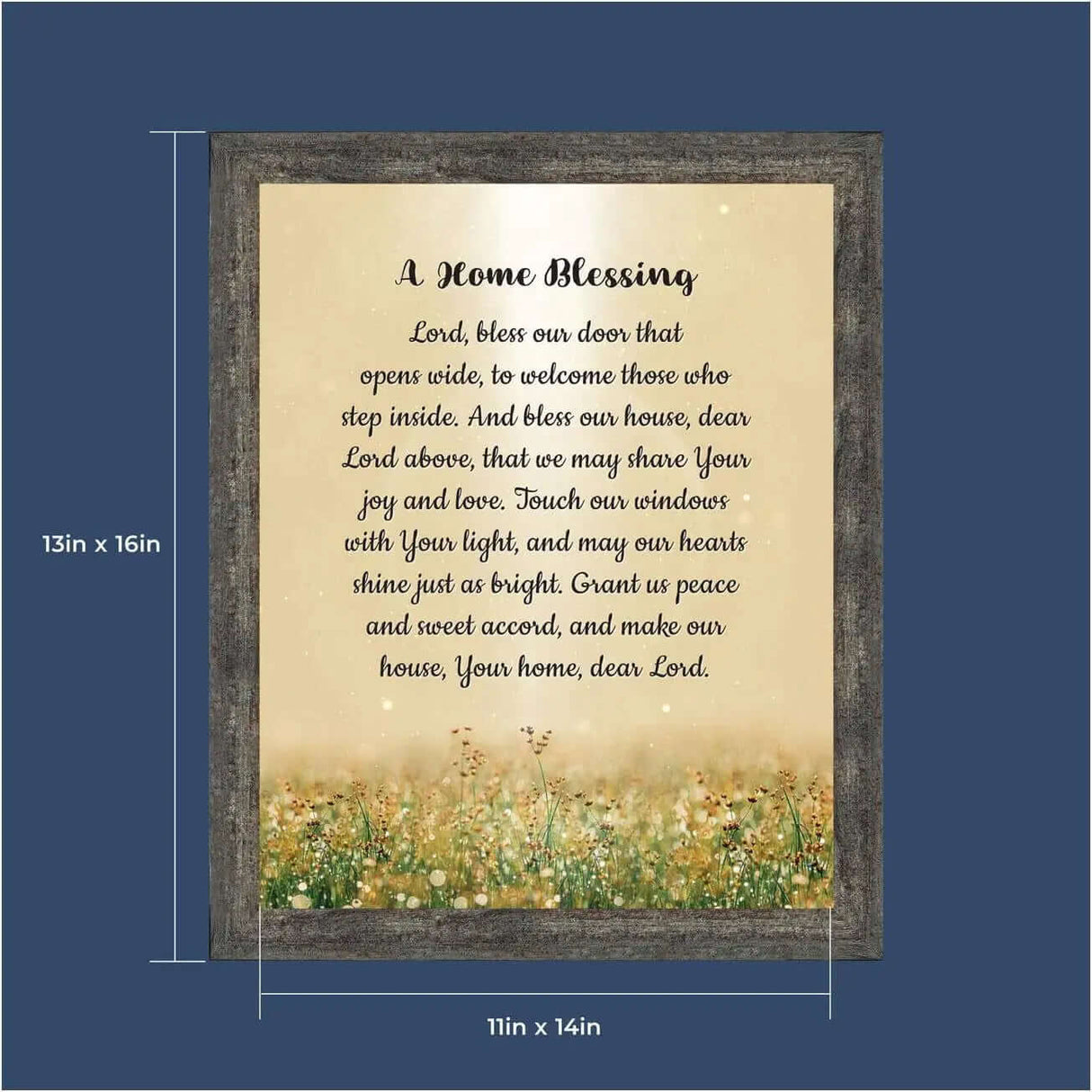 "God Bless This Home: Elegant Home Blessing Sign and Décor, Model 2195BW"-Allen Cozy Haven Store