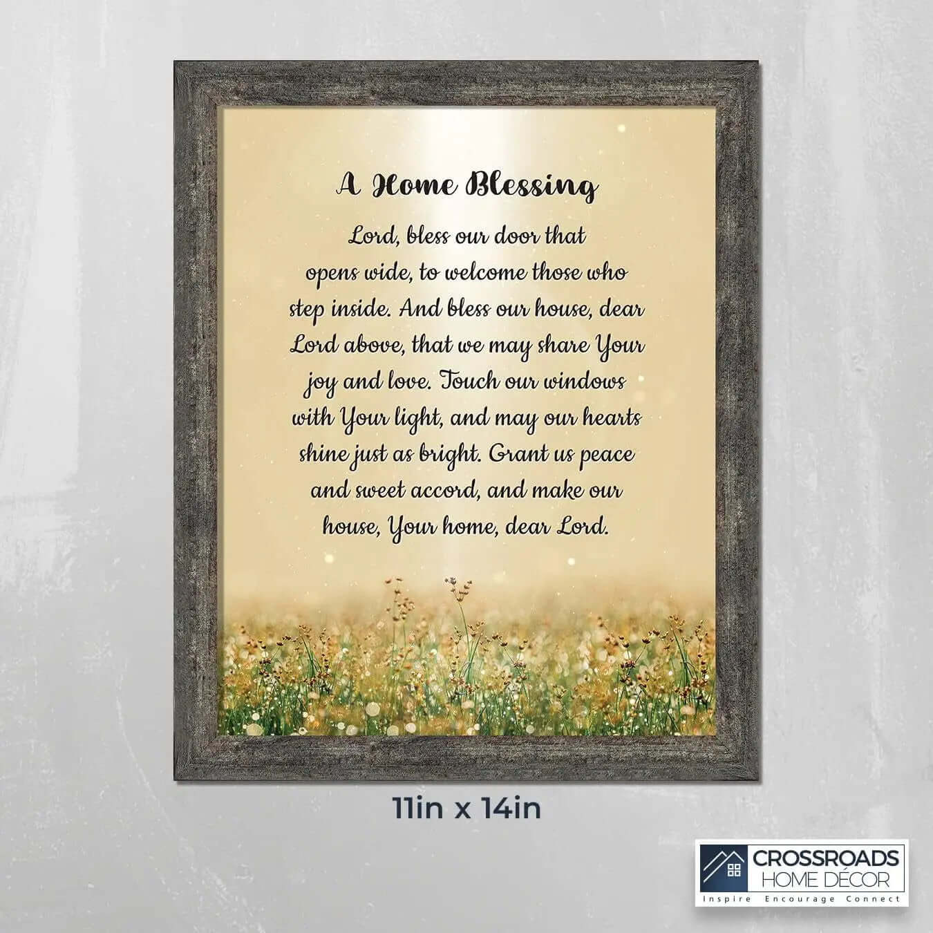 "God Bless This Home: Elegant Home Blessing Sign and Décor, Model 2195BW"-Allen Cozy Haven Store