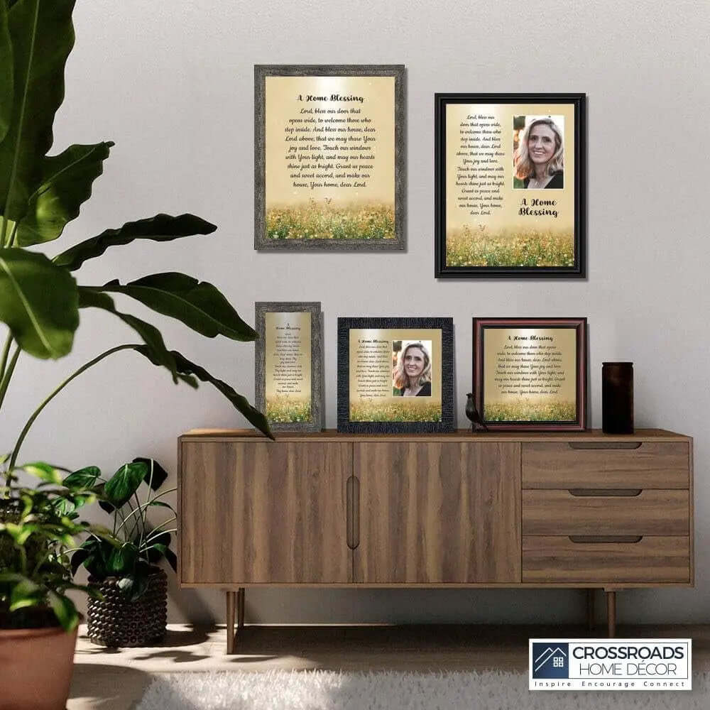 "God Bless This Home: Elegant Home Blessing Sign and Décor, Model 2195BW"-Allen Cozy Haven Store