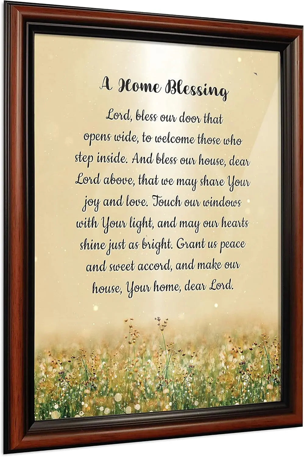 "God Bless This Home: Elegant Home Blessing Sign and Décor, Model 2195BW"-Allen Cozy Haven Store