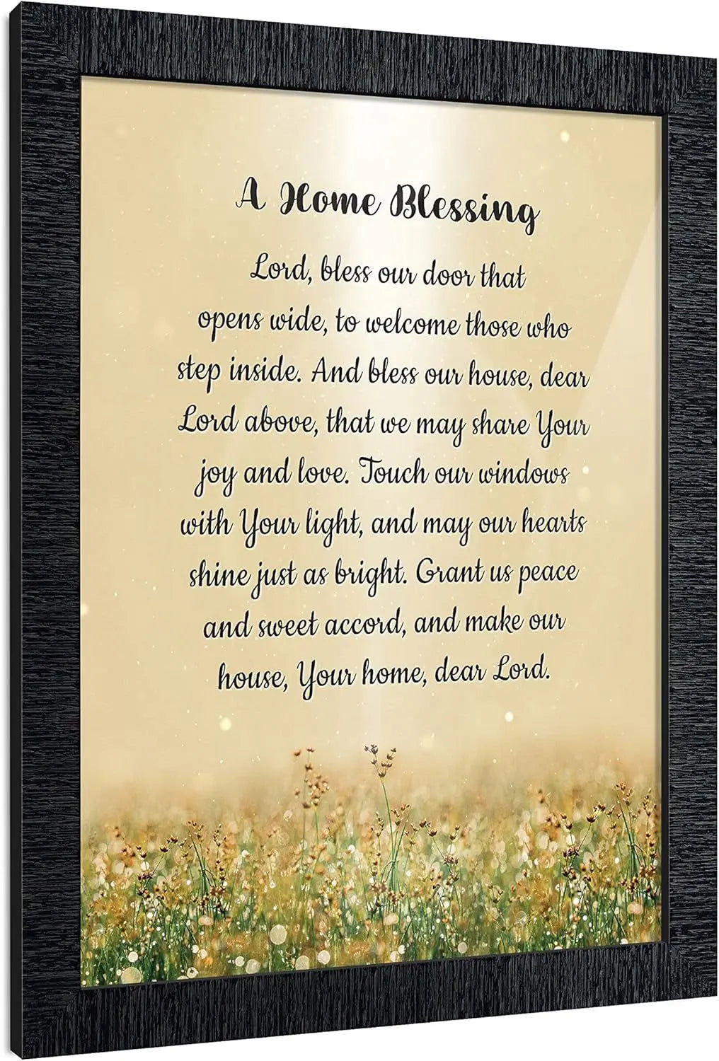 "God Bless This Home: Elegant Home Blessing Sign and Décor, Model 2195BW"-Allen Cozy Haven Store