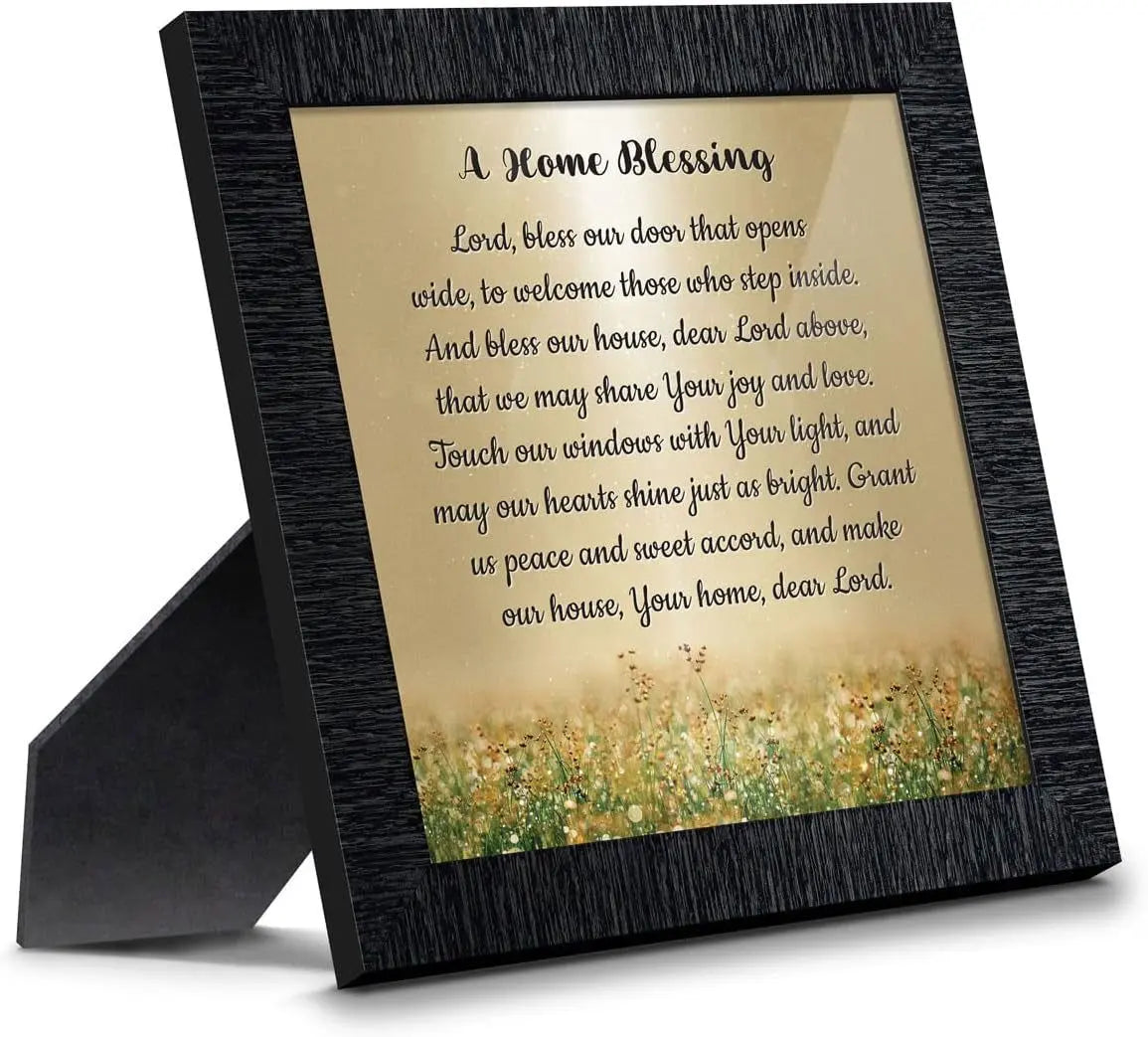 "God Bless This Home: Elegant Home Blessing Sign and Décor, Model 2195BW"-Allen Cozy Haven Store