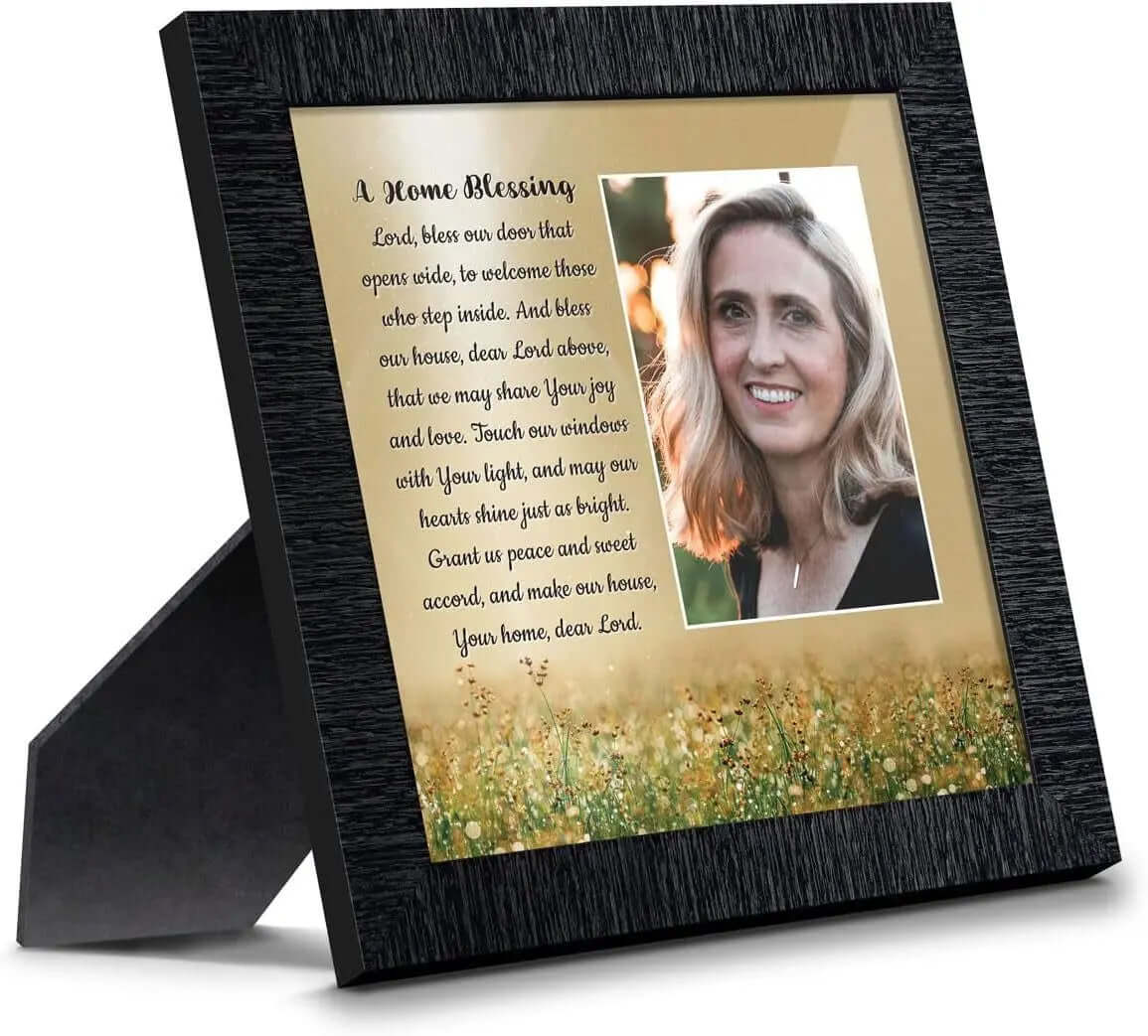 "God Bless This Home: Elegant Home Blessing Sign and Décor, Model 2195BW"-Allen Cozy Haven Store