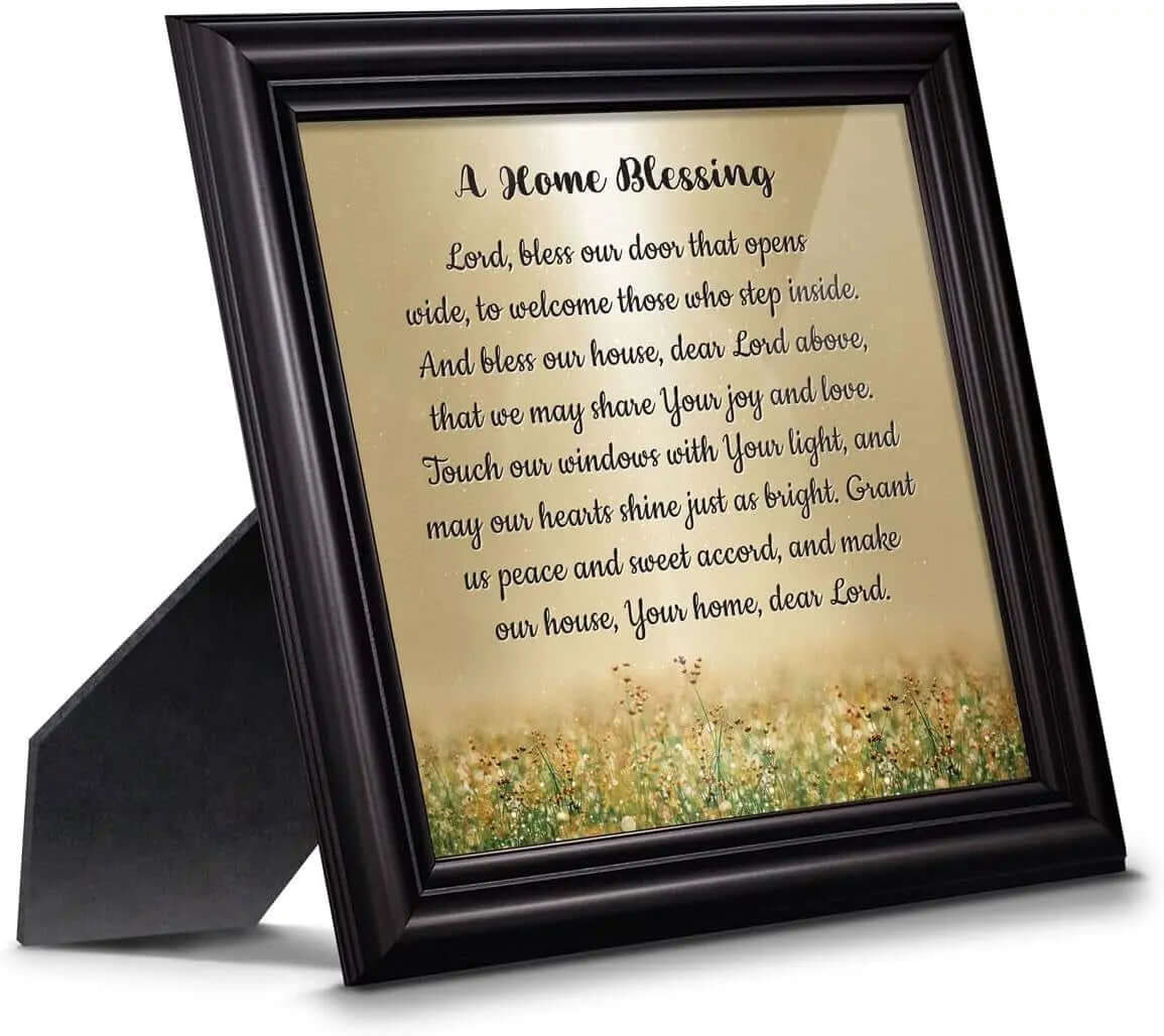 "God Bless This Home: Elegant Home Blessing Sign and Décor, Model 2195BW"-Allen Cozy Haven Store