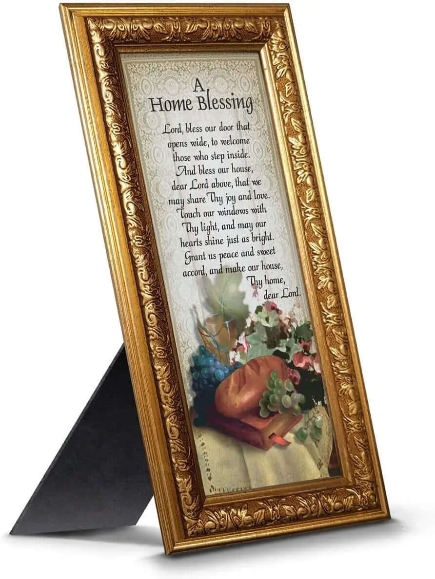 "God Bless This Home: Elegant Home Blessing Sign and Décor, Model 2195BW"-Allen Cozy Haven Store