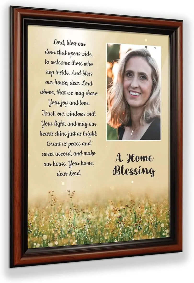 "God Bless This Home: Elegant Home Blessing Sign and Décor, Model 2195BW"-Allen Cozy Haven Store