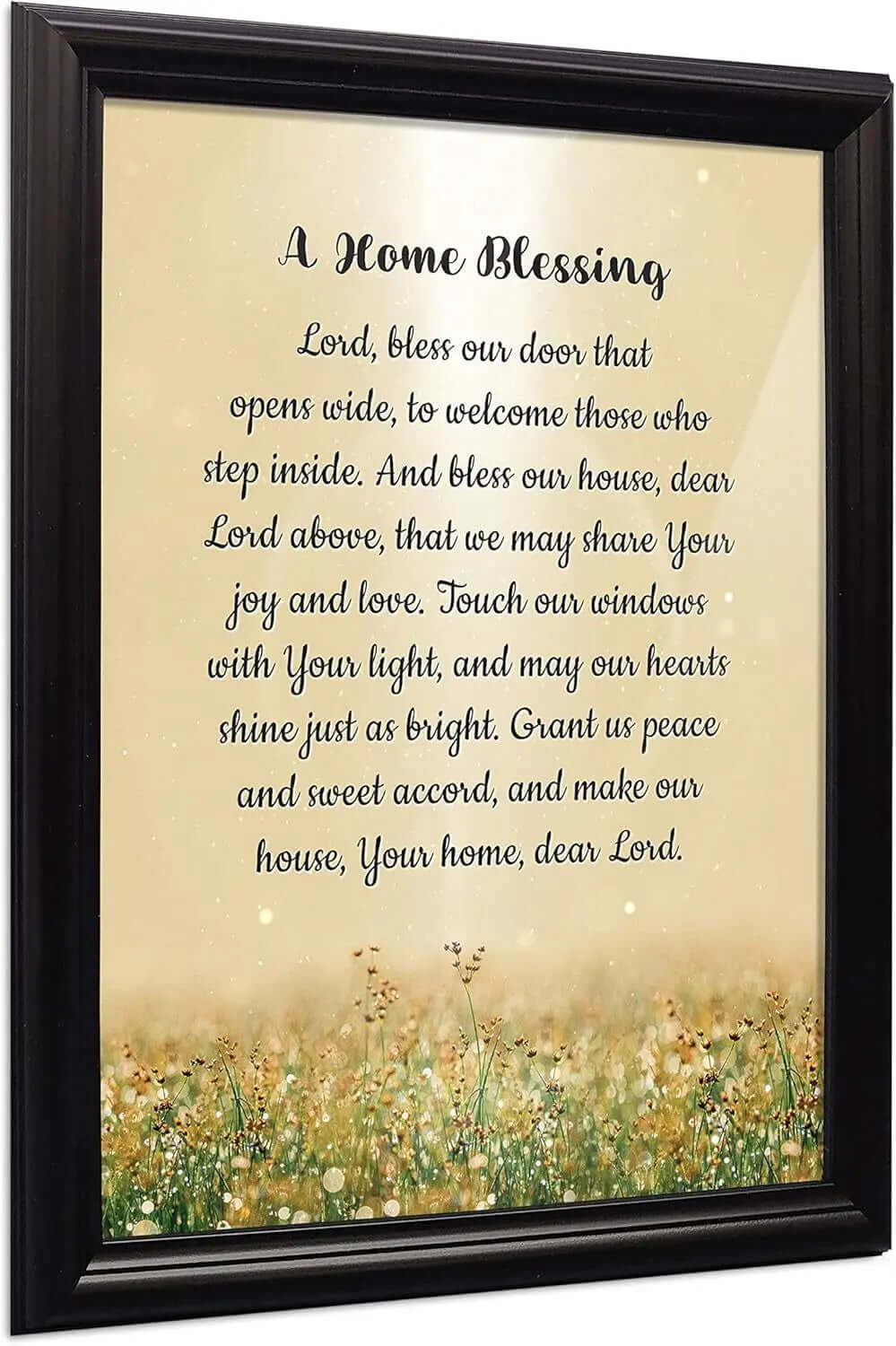 "God Bless This Home: Elegant Home Blessing Sign and Décor, Model 2195BW"-Allen Cozy Haven Store