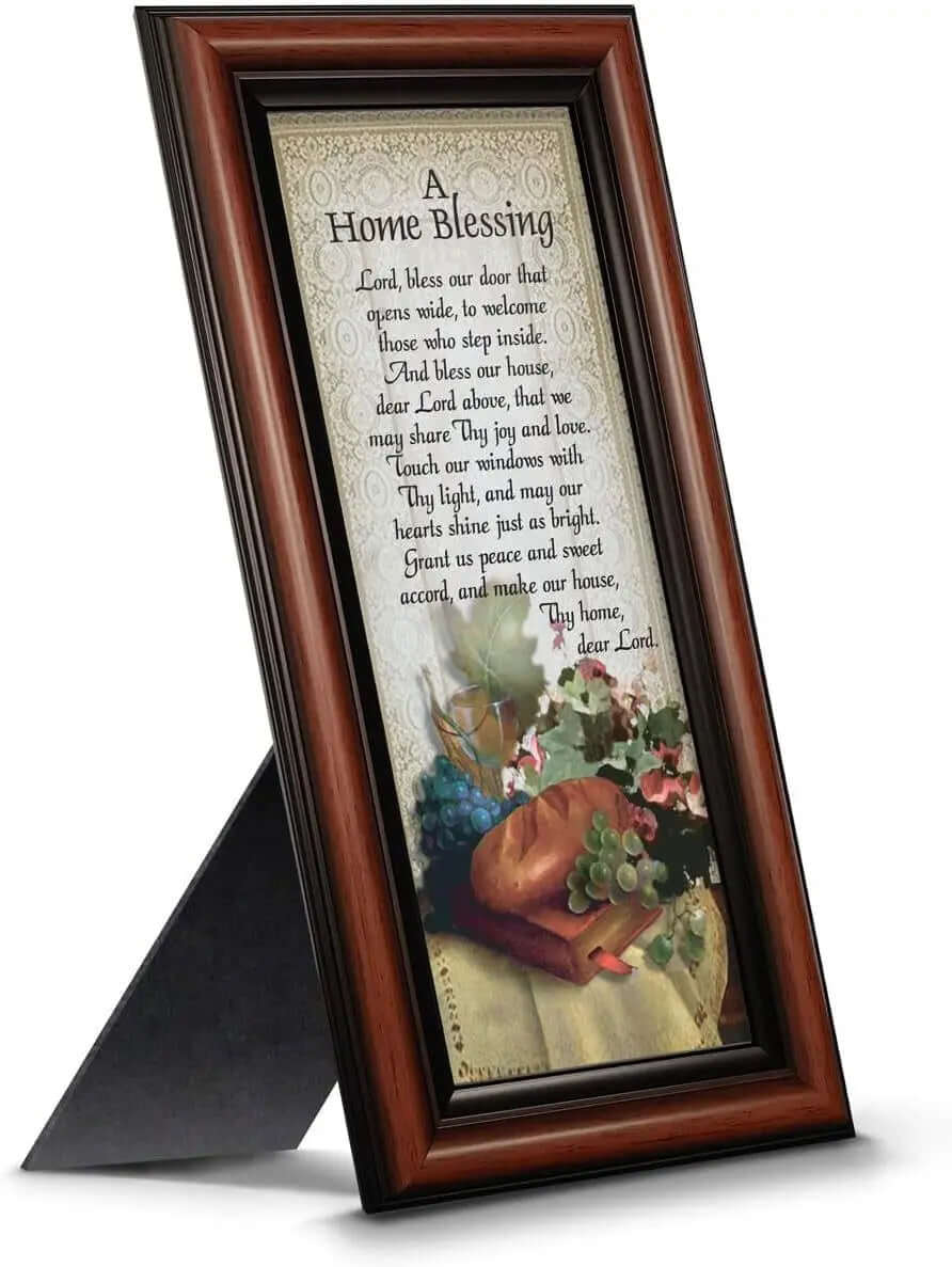 "God Bless This Home: Elegant Home Blessing Sign and Décor, Model 2195BW"-Allen Cozy Haven Store