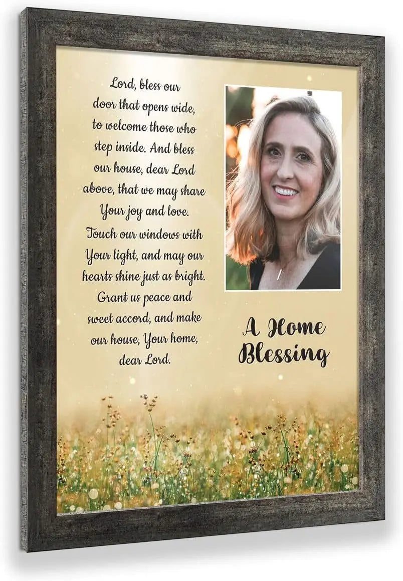 "God Bless This Home: Elegant Home Blessing Sign and Décor, Model 2195BW"-Allen Cozy Haven Store