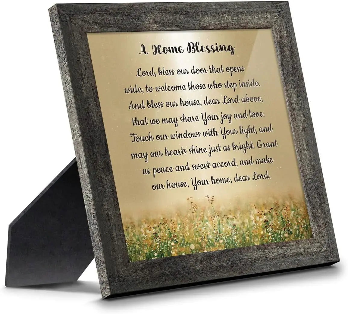 "God Bless This Home: Elegant Home Blessing Sign and Décor, Model 2195BW"-Allen Cozy Haven Store