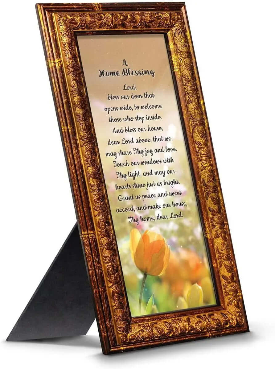 "God Bless This Home: Elegant Home Blessing Sign and Décor, Model 2195BW"-Allen Cozy Haven Store