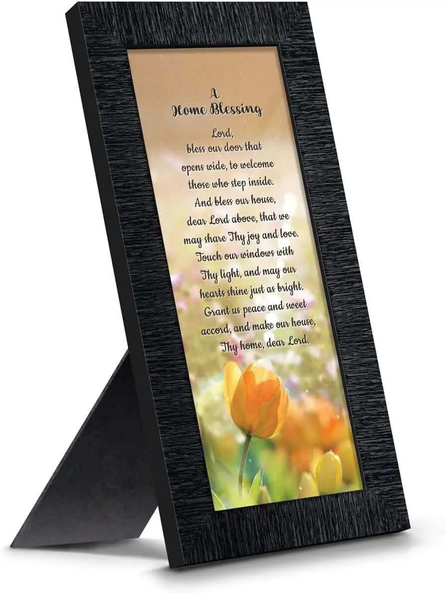 "God Bless This Home: Elegant Home Blessing Sign and Décor, Model 2195BW"-Allen Cozy Haven Store