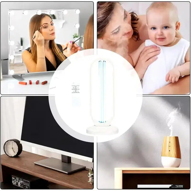 Home Air Purifier with Integrated Purification Lights - Allen Cozy Haven Store -  