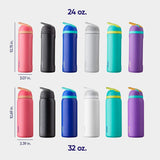 Stainless Steel Bottle with Straw and Locking Lid - 32 Ounce, BPA-Free, Ideal for Sports and Travel, Shy Marshmallow-Allen Cozy Haven Store