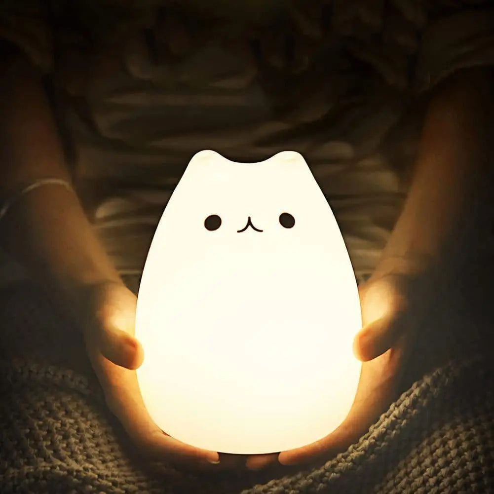 Kawaii Cat Night Light Set for kids: Remote-Ready & Colorful! Allen Cozy Haven Store