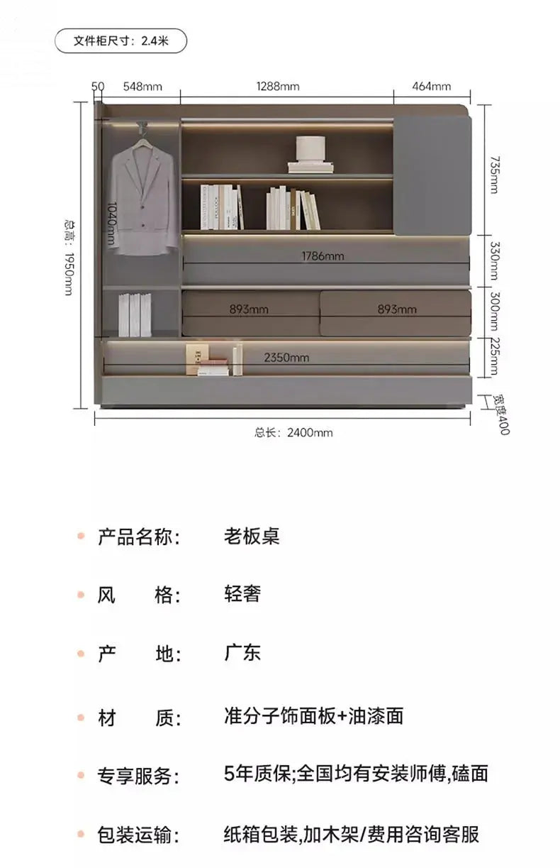 L Shaped Modern Office Desk Executive Work Luxury Conference Computer Desk Manager Reading Escritorio Oficina Modern Furniture Allen Cozy Haven Store