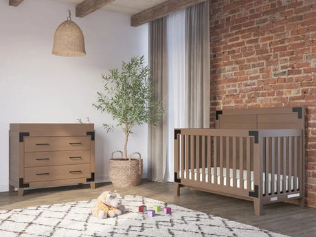 Lucas 3-Piece Convertible Standard Crib and Changer Nursery Furniture Set-Allen Cozy Haven Store