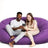Luxurious Giant 6ft Bean Bag Chair with Microsuede Cover - Ultra Soft, Foam Filling, Washable XL Bean Bag Sofa for Kids, Teenag Allen Cozy Haven Store