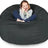 Luxurious Giant 6ft Bean Bag Chair with Microsuede Cover - Ultra Soft, Foam Filling, Washable XL Bean Bag Sofa for Kids, Teenag Allen Cozy Haven Store