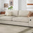 Modern Sofas Couches for Living Room, Comfy Couch with Extra Deep Seats, Oversized Loveseat Sofa with Storage and 2 USB Chargin Allen Cozy Haven Store