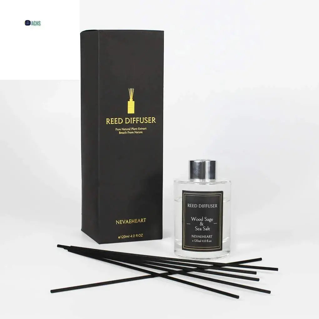 NEVAEHEART Wood Sage & Sea Salt Reed Diffuser Set with Diffuser Sticks - Allen Cozy Haven Store -  