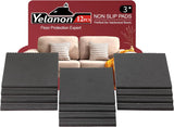 Non-Slip Furniture Pads - 16 Pack, 3-Inch Self-Adhesive Rubber Grippers for Furniture Legs, Anti-Skid Protectors for Hardwood Floors-Allen Cozy Haven Store