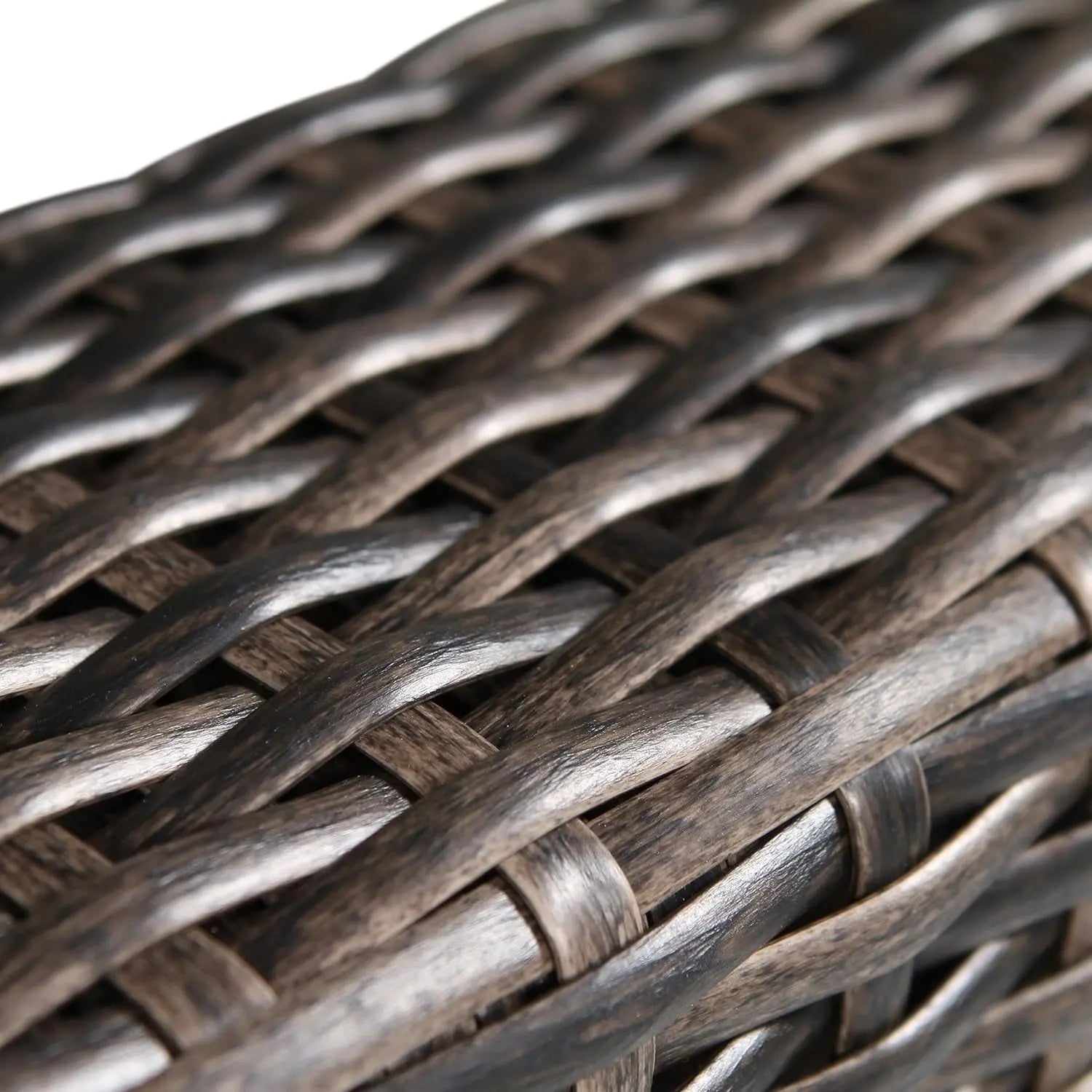 Outdoor Wicker Sectional Sofa Set for Patio and Garden (Brown)-Allen Cozy Haven Store