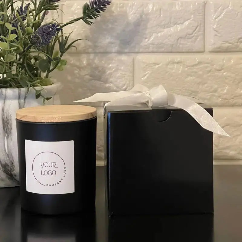 Personalized Corporate Logo Branded Candles Allen Cozy Haven Store
