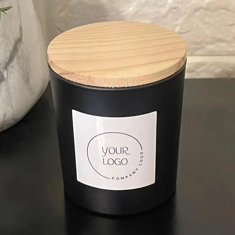 Personalized Corporate Logo Branded Candles Allen Cozy Haven Store