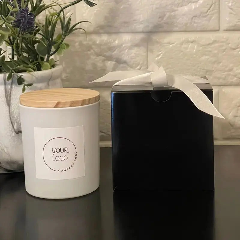 Personalized Corporate Logo Branded Candles Allen Cozy Haven Store