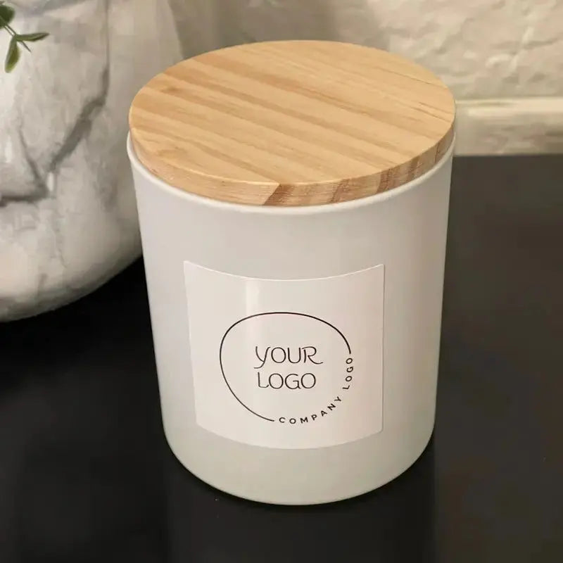 Personalized Corporate Logo Branded Candles Allen Cozy Haven Store