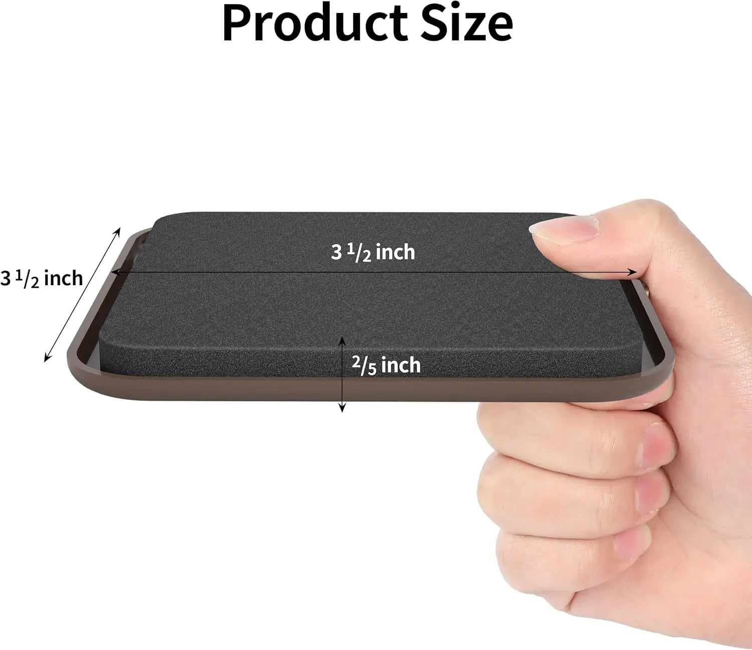 Premium 16-Piece Heavy-Duty Furniture Sliders - 3.5” Square Brown Pads for Carpet Protection and Easy Moving-Allen Cozy Haven Store