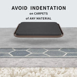 Premium 16-Piece Heavy-Duty Furniture Sliders - 3.5” Square Brown Pads for Carpet Protection and Easy Moving-Allen Cozy Haven Store