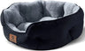 Premium 20-Inch Small Dog and Cat Bed - Extra Soft, Machine Washable, Anti-Slip, and Water-Resistant Oxford Base - Brown-Allen Cozy Haven Store