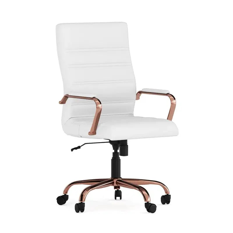 Premium Executive Office Chair with Metal Frame and Armrests-Allen Cozy Haven Store