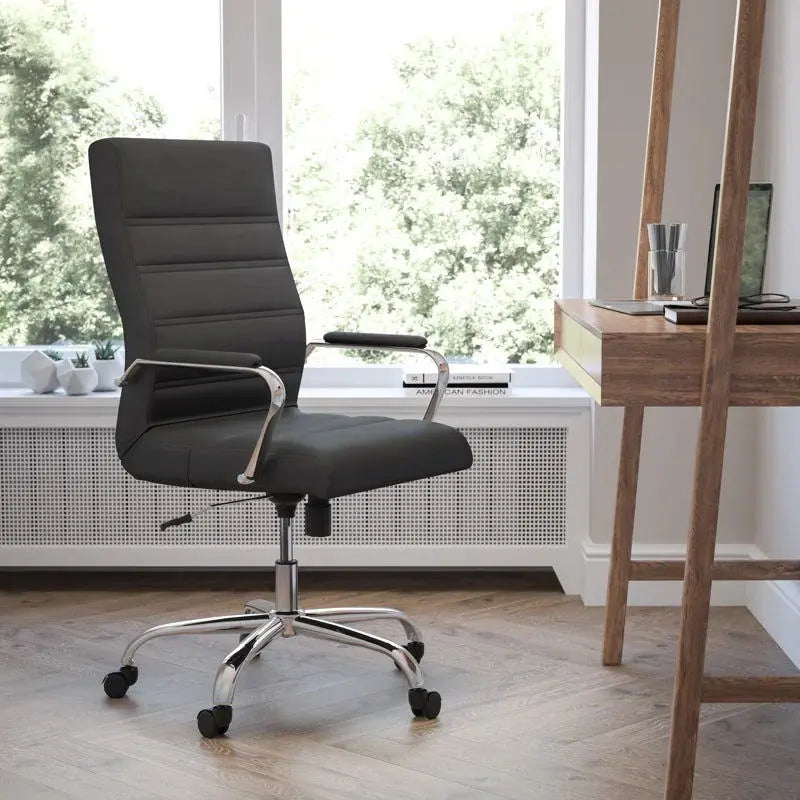 Premium Executive Office Chair with Metal Frame and Armrests-Allen Cozy Haven Store
