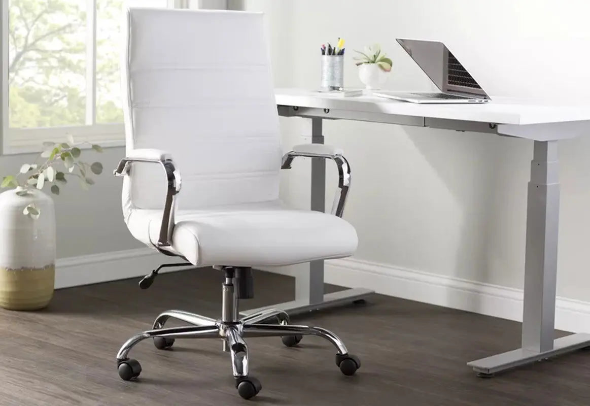 Premium Executive Office Chair with Metal Frame and Armrests-Allen Cozy Haven Store