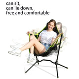 Premium Outdoor Garden Furniture: Multi-Functional Camping and Fishing Chair with Armchair and Hammock Features-Allen Cozy Haven Store