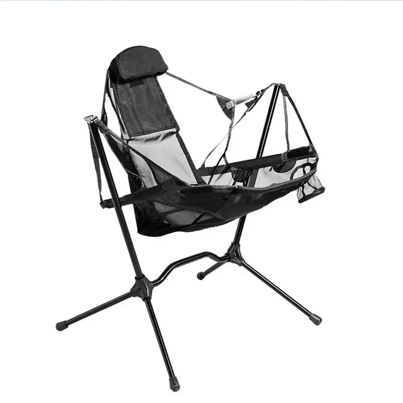 Premium Outdoor Garden Furniture: Multi-Functional Camping and Fishing Chair with Armchair and Hammock Features-Allen Cozy Haven Store