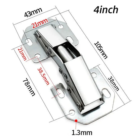Premium Soft Close Hinges for Kitchen Cabinets - No Trenching Furniture Fittings with Screws Included-Allen Cozy Haven Store