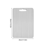 Premium Titanium and Stainless Steel Double-Sided Cutting Boards - Food Grade 304 Stainless Steel for Culinary Excellence-Allen Cozy Haven Store