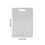 Premium Titanium and Stainless Steel Double-Sided Cutting Boards - Food Grade 304 Stainless Steel for Culinary Excellence-Allen Cozy Haven Store
