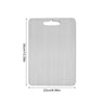 Premium Titanium and Stainless Steel Double-Sided Cutting Boards - Food Grade 304 Stainless Steel for Culinary Excellence-Allen Cozy Haven Store