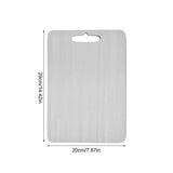 Premium Titanium and Stainless Steel Double-Sided Cutting Boards - Food Grade 304 Stainless Steel for Culinary Excellence-Allen Cozy Haven Store