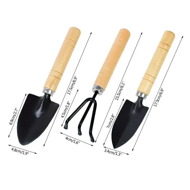 Professional 3-Piece Mini Garden Tool Set for Comprehensive Indoor and Outdoor Plant Care-Allen Cozy Haven Store