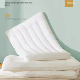 Pure Cotton Low Loft Pillow Cervical Support Adult Male and Female Students Single Soft Ultra-Thin Girl's Low Flat Pillow Inner Allen Cozy Haven Store