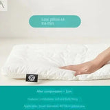 Pure Cotton Low Loft Pillow Cervical Support Adult Male and Female Students Single Soft Ultra-Thin Girl's Low Flat Pillow Inner Allen Cozy Haven Store